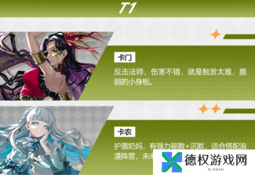 宿命回响强势角色有哪些6